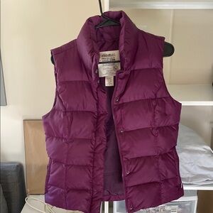 Women's Eddie Bauer Purple Puffer Vest